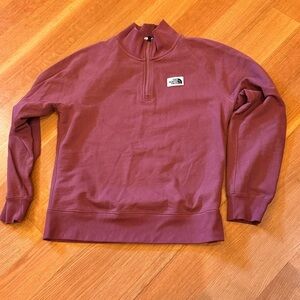 The North Face Women's Quarter Zip Pullover Size Large Layering Outdoor Staple